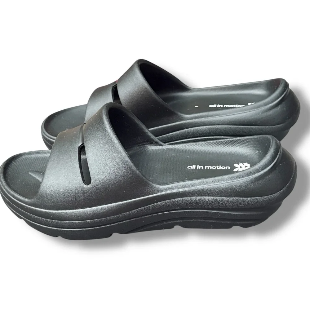 Women's Nox Eva Platform Slide Sandals‎ - All In Motion™   Size 7 Black - Picture 4 of 8